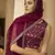 Eye Catching Deep pink Gotta Patti with thread embroidered georgette semi stitched bridal lehenga