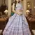 Blue and White Faux Georgette Lehenga Choli With Sequin and Threadwork Embroidery