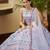 Blue and White Faux Georgette Lehenga Choli With Sequin and Threadwork Embroidery