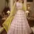 glamorous Pink gotta patti with thread embroidered georgette semi stitched bridal lehenga