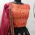 captivating Green Gotta Patti with thread embroidered Georgette semi stitched bridal lehenga