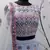 Blue and White Faux Georgette Lehenga Choli With Sequin and Threadwork Embroidery