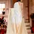 White woven banarasi silk saree with blouse
