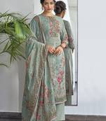 Grey digital print cotton salwar