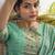 Green digital print cotton salwar