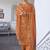 Orange digital print cotton salwar