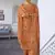 Orange digital print cotton salwar