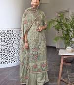 Grey digital print cotton salwar