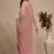 Pink embroidered georgette salwar