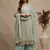 Green embroidered georgette salwar