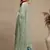 Green embroidered georgette salwar