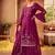 Purple embroidered chiffon salwar