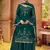 Green embroidered chiffon salwar