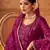 Purple embroidered chiffon salwar