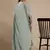 Turquoise embroidered georgette salwar