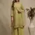 Green embroidered georgette salwar