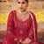 Magenta embroidered chiffon salwars