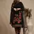 Black embroidered georgette salwar