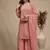 Pink embroidered georgette salwar
