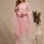 Pink embroidered net salwar