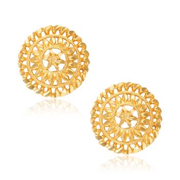 Sukai Jewels Ethnic South Indian Traditional Wear Stud Earring  for Women and Girls 1
