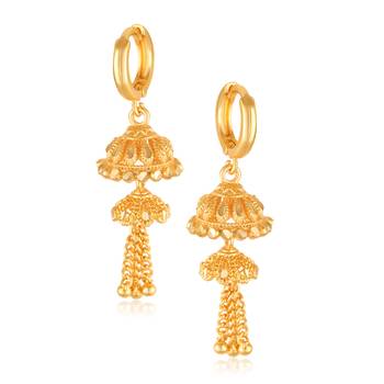 Sukai Jewels Ethnic South Indian Traditional Wear Jhumki Earring for women and Girls  1