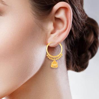 Sukai Jewels Ethnic South Indian Traditional Wear Jhumki Earring for Women and Girls(Pack of 1) 2
