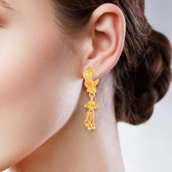 Sukai Jewels Ethnic South Indian Traditional Wear Jhumki Earring  for Women and Girls(Pack of 1) 2