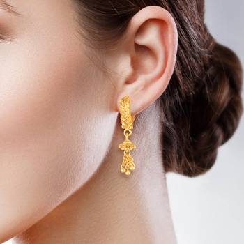 Sukai Jewels Ethnic South Indian Traditional Wear Jhumki Earring  for Women and Girls(Pack of 1) 2