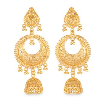 Sukai Jewels Ethnic South Indian Traditional Wear Jhumki Earring  for Women and Girls(Pack of 1) 1