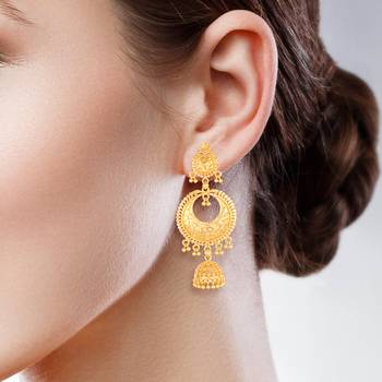 Sukai Jewels Ethnic South Indian Traditional Wear Jhumki Earring  for Women and Girls(Pack of 1) 2