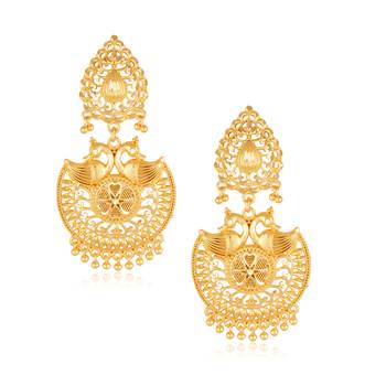 Sukai Jewels Ethnic South Indian Traditional Wear Jhumki Earring for Women and Girls(Pack of 1) 1