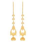 Sukai Jewels Ethnic South Indian Traditional Wear Jhumki Earring with Kan Chain for Women and Girls(Pack of 1)