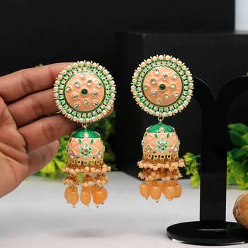 Orange jhumkas 1
