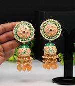 Orange jhumkas