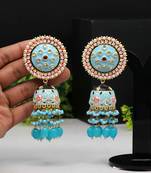 Turquoise jhumkas