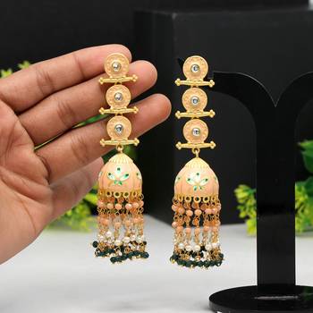 Orange jhumkas 1