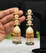 Orange jhumkas
