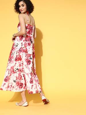 Multicolor printed cotton maxi-dresses 3