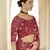 Red Thread, Dori And Sequins Embroidered Organza Wedding Saree For Bridal