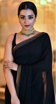 Black Zari Dori Sequins Embroidered Georgette Party And Festive Saree 2