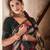 Bewitching Black Zari, Dori, Sequins Embroidered Georgette Party And Festive Saree