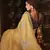 Mustard embroidered organza saree with blouse