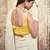 White embroidered georgette saree with blouse