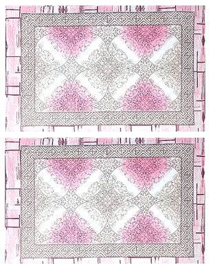 Rajasthani Traditional Jaipuri Pure Cotton King Size Double Bedsheet With 2 Pillow Covers Sets 5
