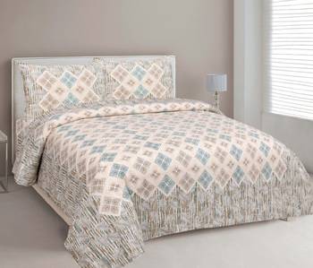 Rajasthani Traditional Jaipuri Pure Cotton King Size Double Bedsheet With 2 Pillow Covers Sets 1