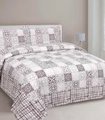 Cotton Printed King Size Double Bedsheet with 2 Pillow Covers Set