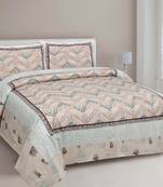 Rajasthani Traditional Jaipuri Pure Cotton King Size Double Bedsheet With 2 Pillow Covers Sets