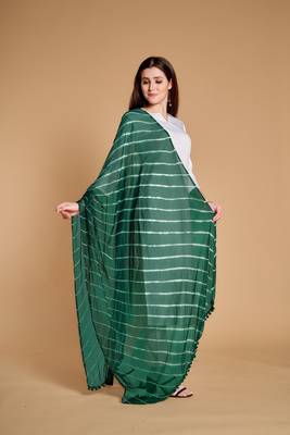 Dark-green printed cotton kurta-sets 2