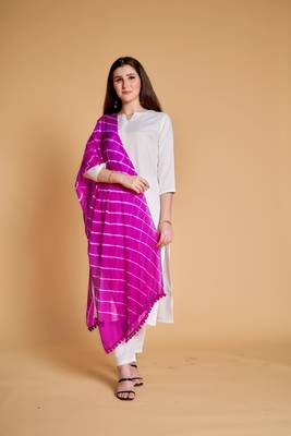 Pink printed cotton kurta-sets 1